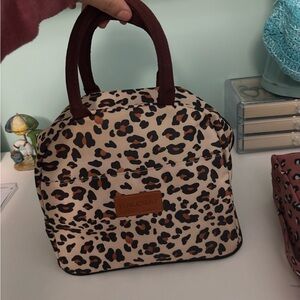 Leopard Print lunch Bag